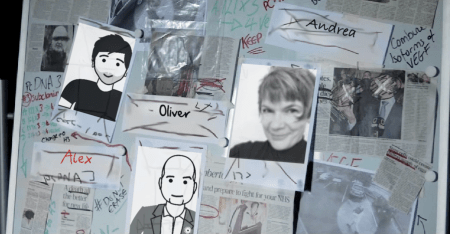 Fig. 12: Sample from the personalized Trailer of "The Foundation", showing the vanished team members of the main protagonist.